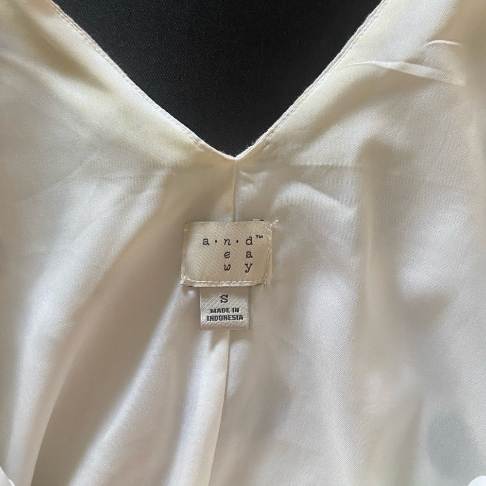 a new day womens a-line Dress - White with Black Polka Dots - Picture 4 of 6